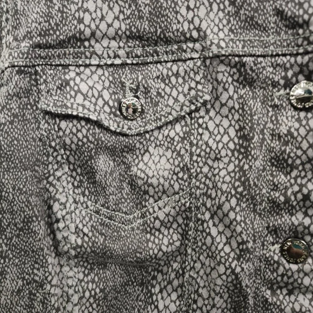 Jones of New York Jacket - Black & Gray Snakeskin Print - Size XL - Picture 4 of 13